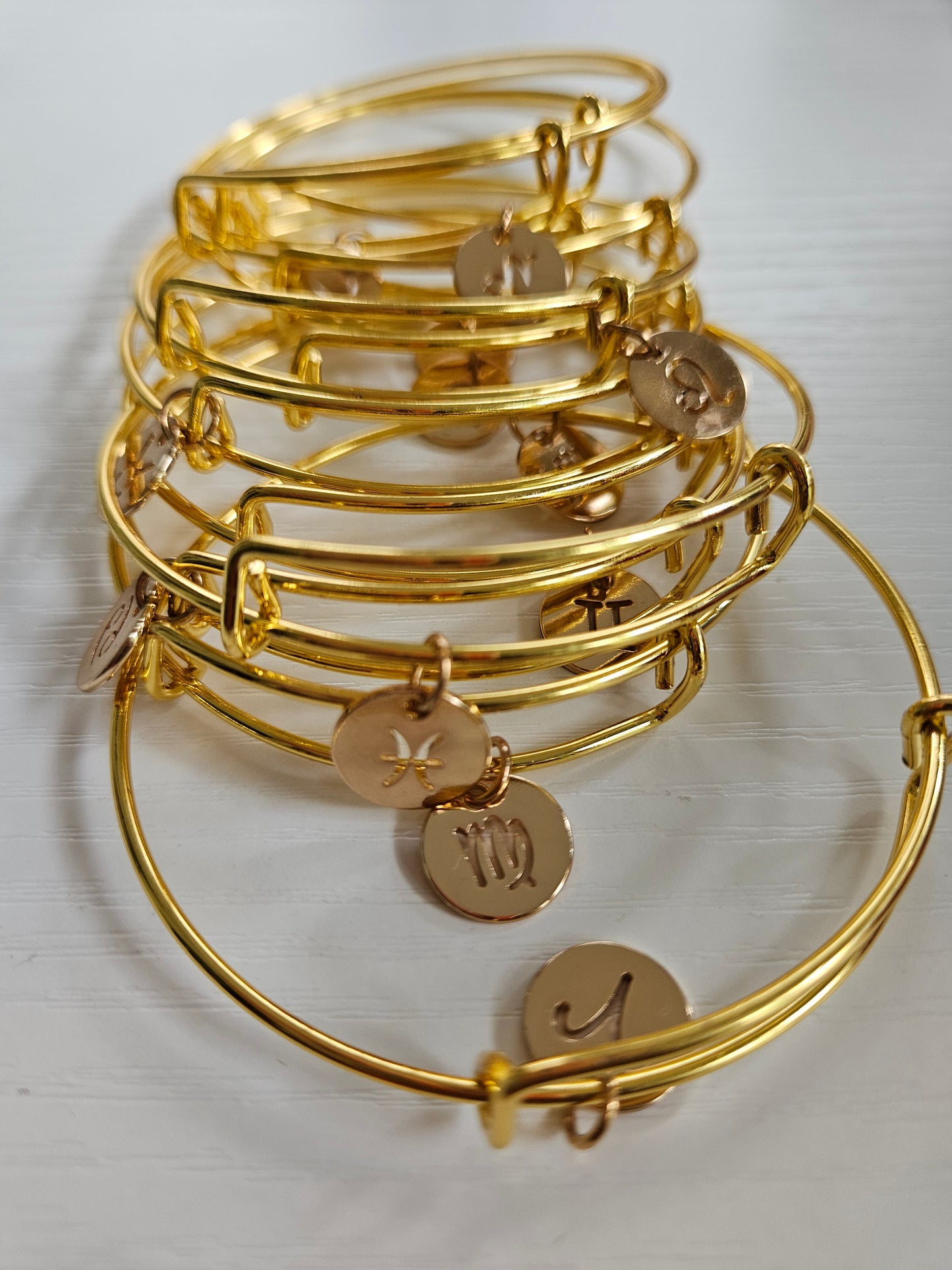 Gold Zodiac Bangle