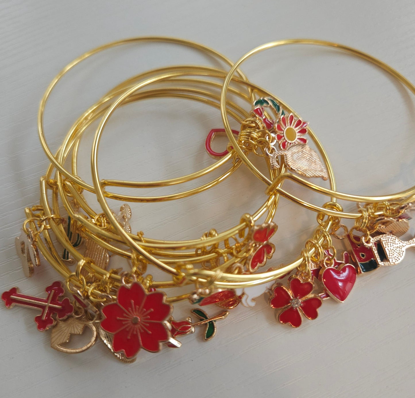 Colorful Gold Bangle