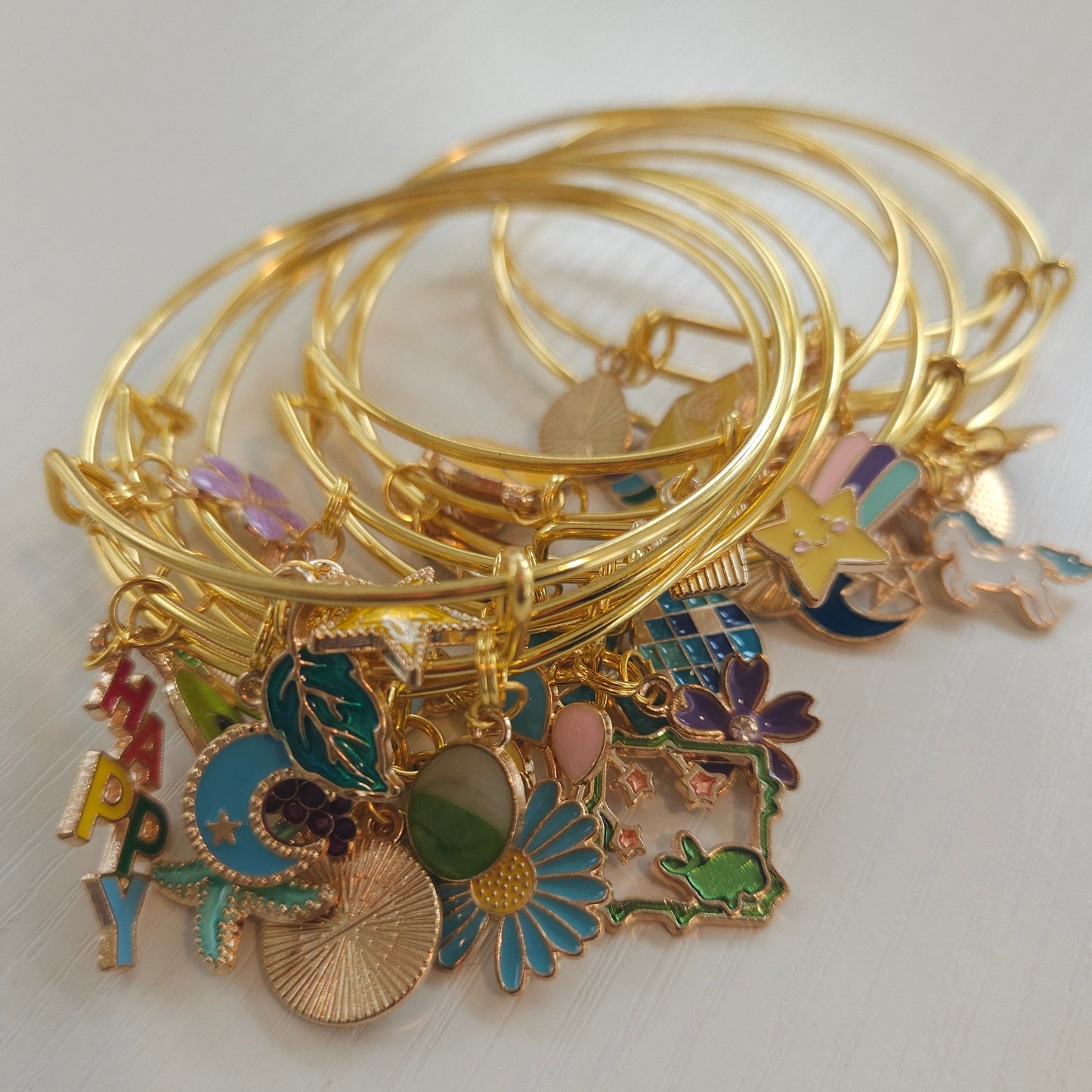 Colorful Gold Bangle