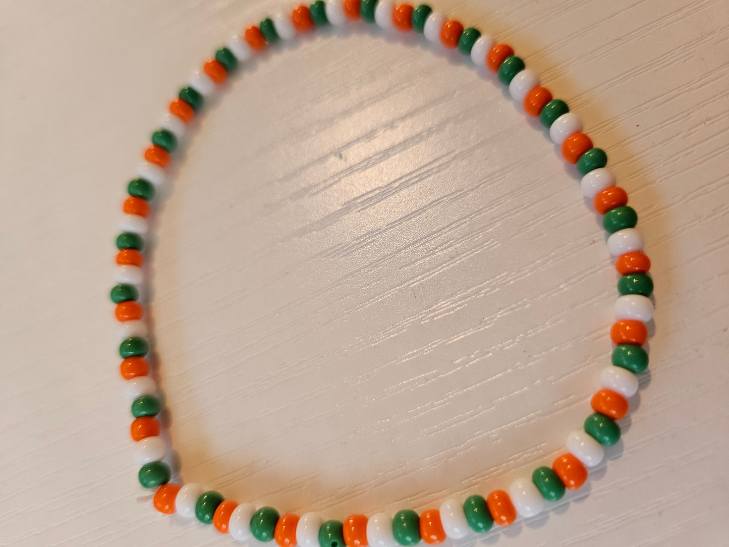 Orange, White, & Green